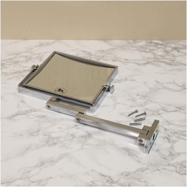 付属金具,壁付けパーツ,真鍮製,鏡フレーム,ネジセット,分解図,プロ仕様,ホテル改装,業務取付,耐久構造