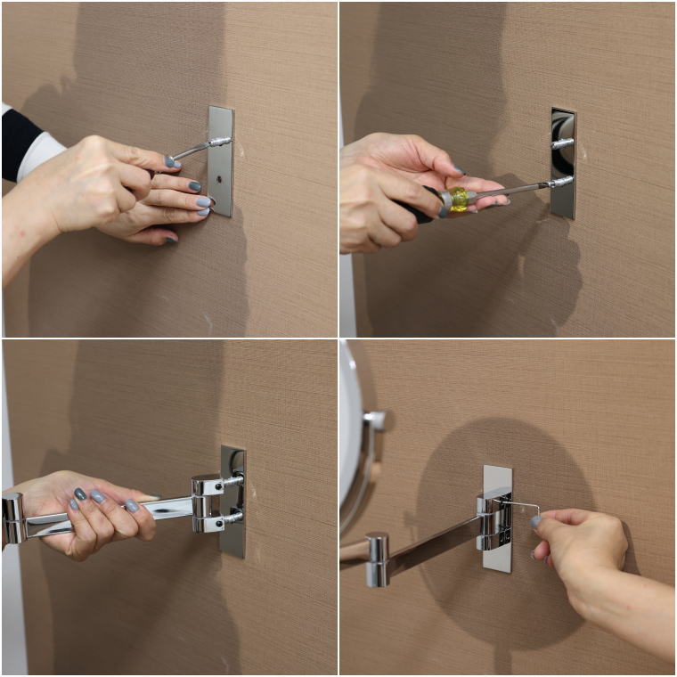 installation, screw fixing, wall fitting, bracket, setup guide