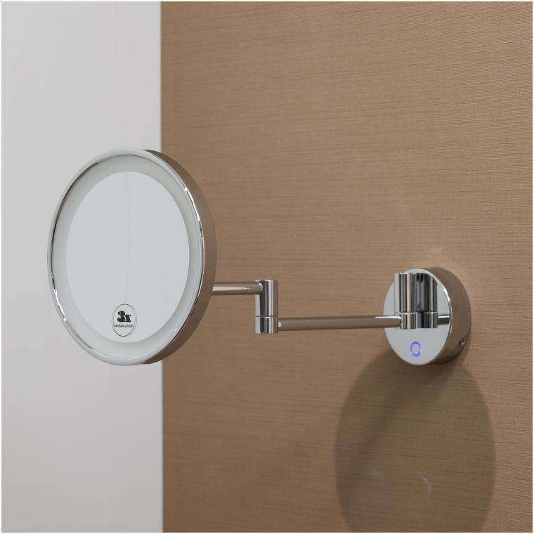 LED付き鏡, 調光調色, 真鍮素材, プロ仕様モデル