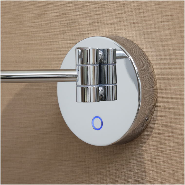 タッチスイッチ,青色ランプ,LED操作,壁面スイッチ,電源制御,デザインベース,高機能,ホテル設備,簡単操作,安全設計