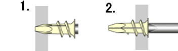 プラスターボードアンカー設置手順1-2