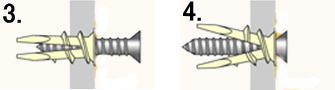 プラスターボードアンカー設置手順3-4