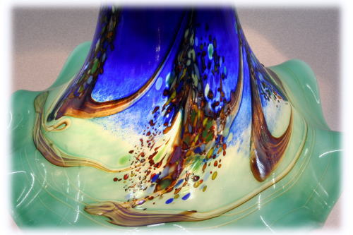 手吹きガラスのランプ Vr1055